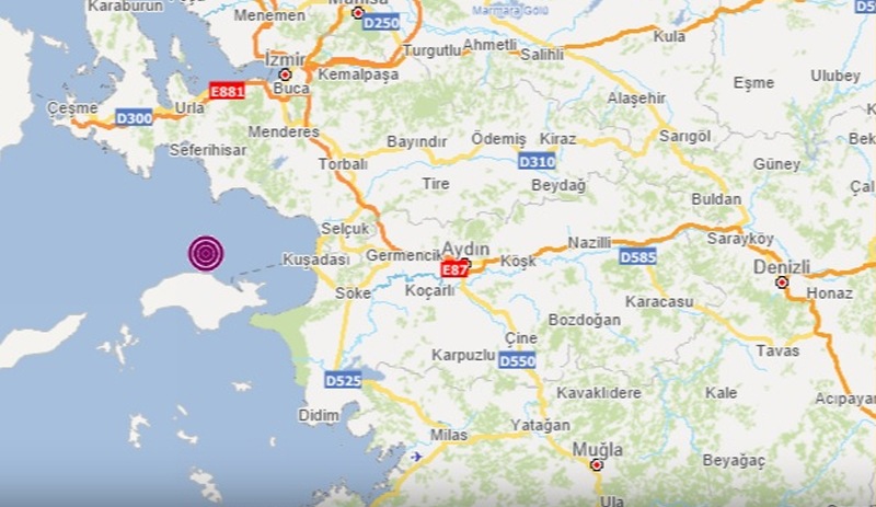 ege denizi nde sabah saatlerinde 5