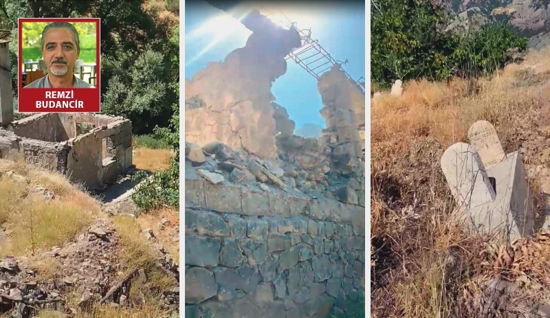 Bingöl’de 27 yıldır yasaklı olan köylerine gidenler yıkılmış, yakılmış evleriyle karşılaştı