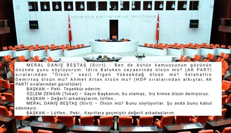 Meclis'te 'İdris Baluken ölsün mü' sorusuna AKP sıralarından 'Ölsün' yanıtı