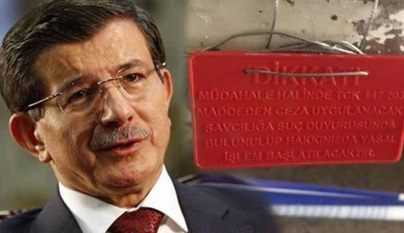 Davutoğlu'nun kiraladığı ofis mühürlendi