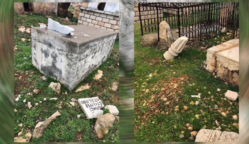 Êzidî mezarlığının tahribine tepki: Ölülerimize saygı duyun