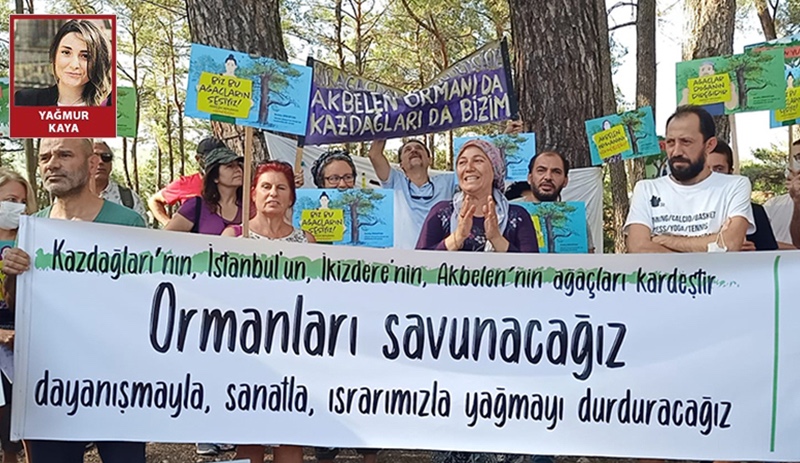Akbeden ormanı için nöbet tutan yöre halkına dayanışma ziyareti: Orman yoksa yaşam da yok