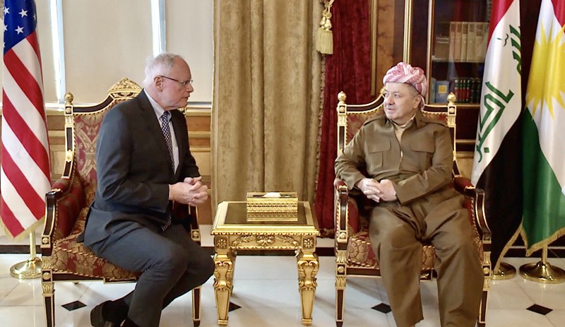 ABD Suriye Özel Temsilcisi Jeffrey, Barzani ile bir araya geldi